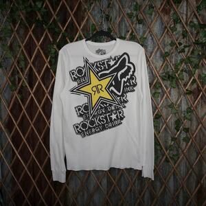 L - Vintage / Y2K 00sROCKSTAR X Fox Racing Motocross Thermal